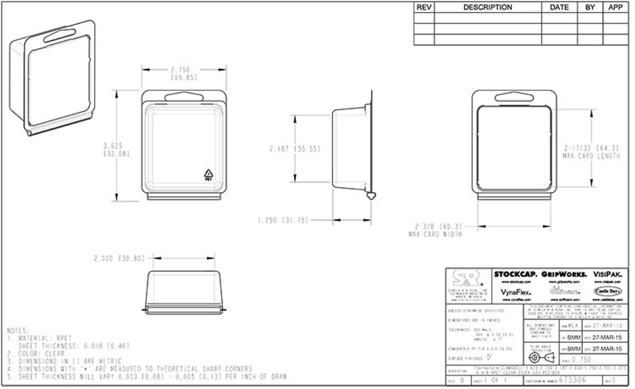 675306 - Stock Clamshell Packaging